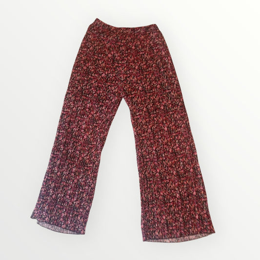 Pantalon plissé à fleurs