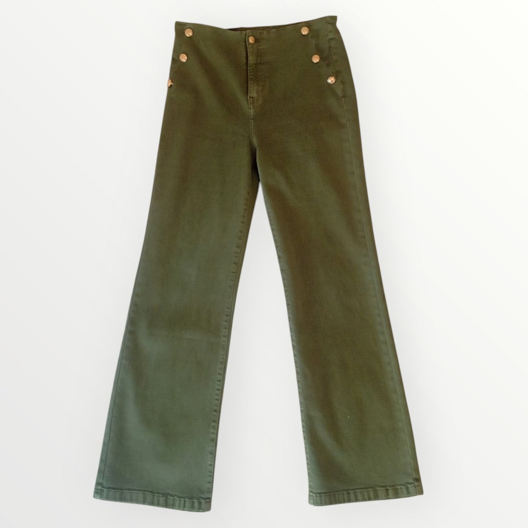 Pantalon jean vert
