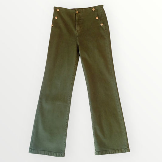 Pantalon jean vert