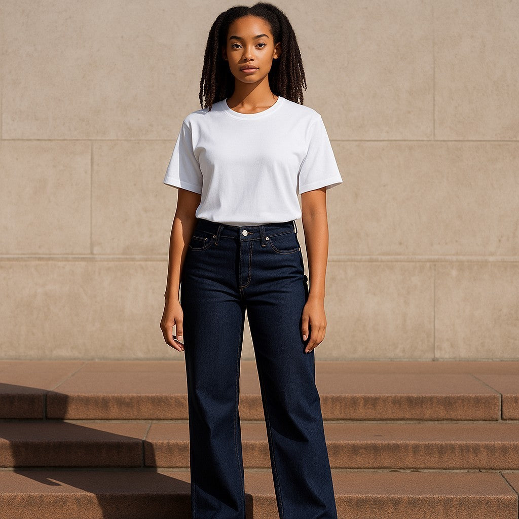 Pantalon jean Bleu marine