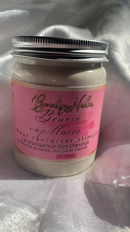 Beurre capillaire pour la pousse des cheveux