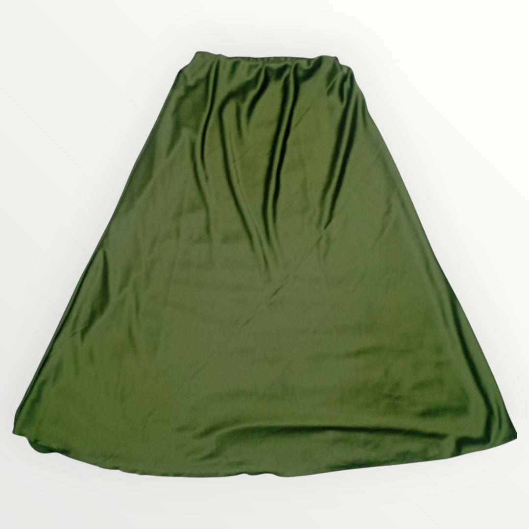 Jupe satiné Vert kaki