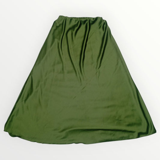 Jupe satiné Vert kaki